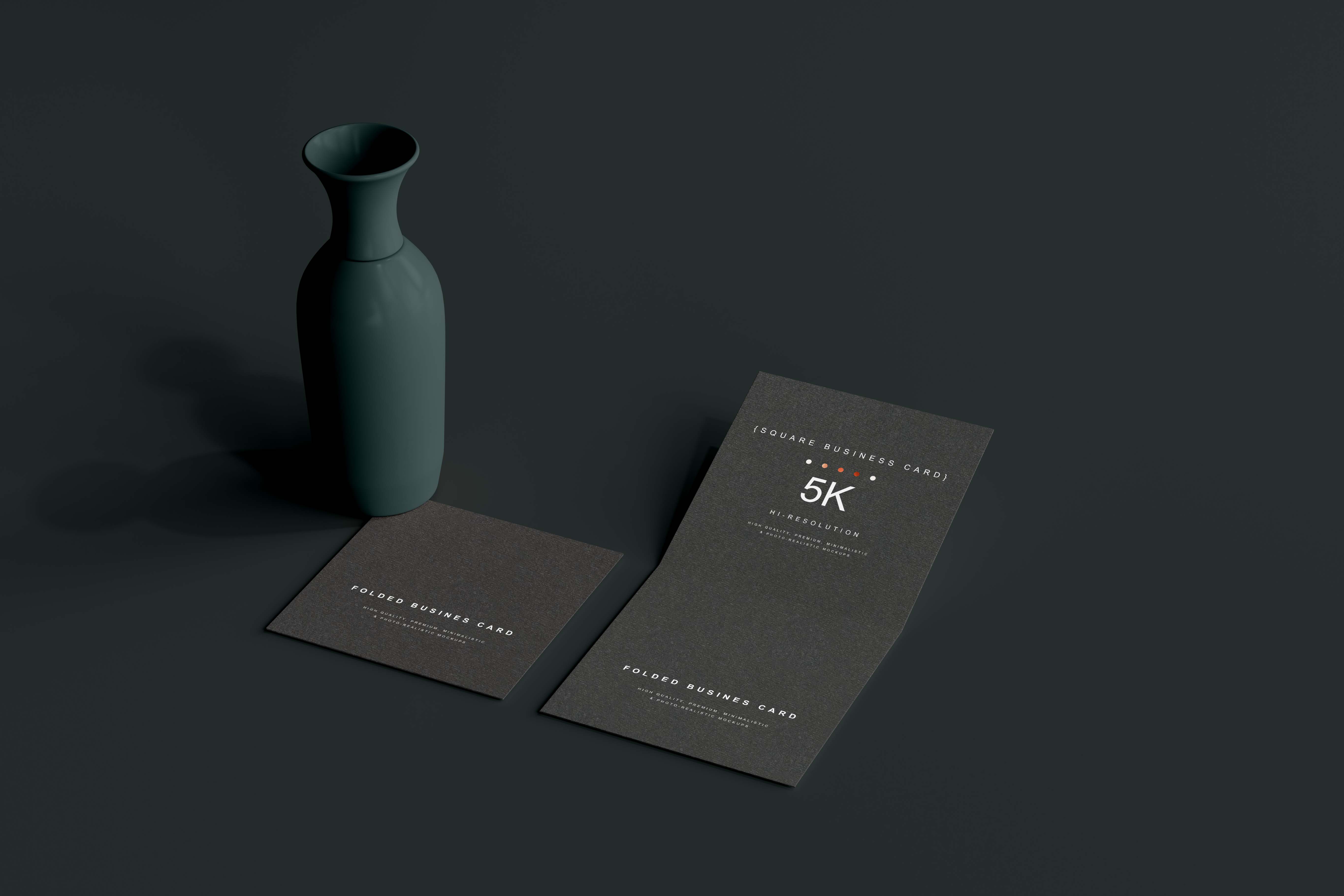 folded business card